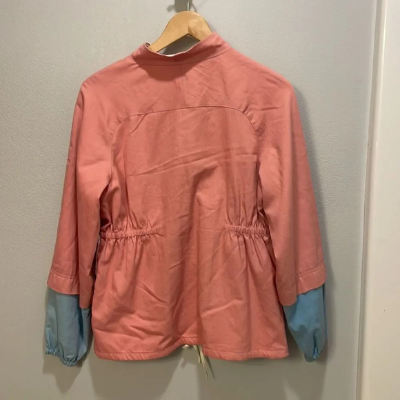 BCBG Maxazria runway pink jacket with flowers at the pockets - Picture 9 of 13